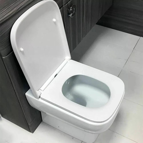 Luxury square toilet - square, seat