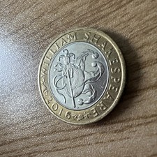 *RARE*2016 £2 William Shakespeare 2 Pound Coin Comedies Jester