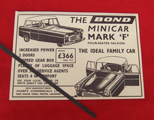 BOND MINICAR MARK F MICROCAR