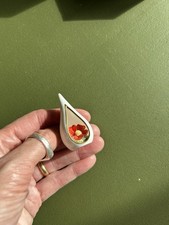 Vintage Ashmor Worcester Fine Bone China Floral Rose Teardrop Trinket In Box