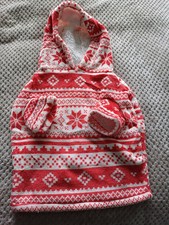 Dog Fleece Dressing Gown Hooded Jumper M BNWOT