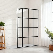Wet Room Shower Screen Black