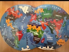 Wooden World Map Puzzle
