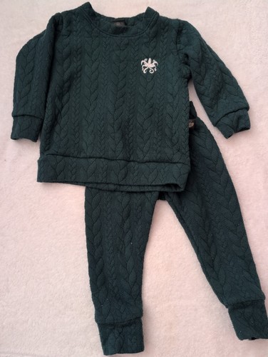Green faux cable knit jersey - green,