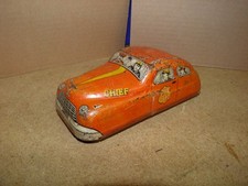 VINTAGE  Mettoy "Fire Chief" Car.