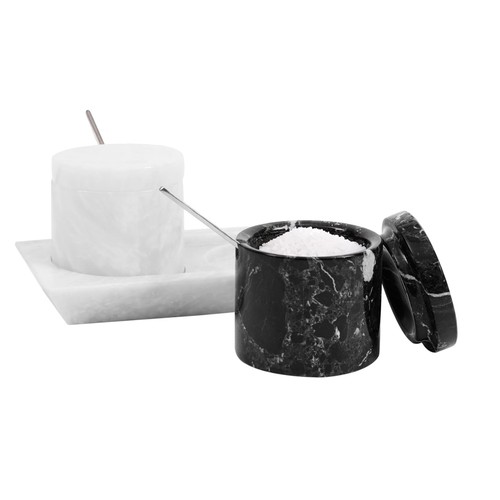 Set marble salt cellars - set,