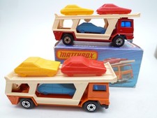 MATCHBOX SUPERFAST No.11f BEDFORD CAR TRANSPORTER PAIR / ONE ORIGINAL BOX 1977