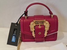 Versace Jeans Couture Shoulder Bag Pink Baroque Buckle with Chain strap New