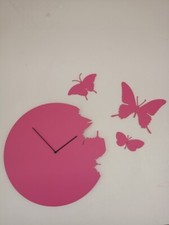 BUTTERFLY cyclamen Wall Clock