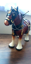 #8 - Perfect Gift Porcelain Figurine of Heavy Shire Horse with Tack