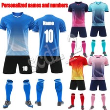 Personalized Football Kids Boys Girls kit Shirt Training Set Birthday Gift