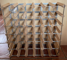 Free standing wooden wine rack with a 42 bottle capacity