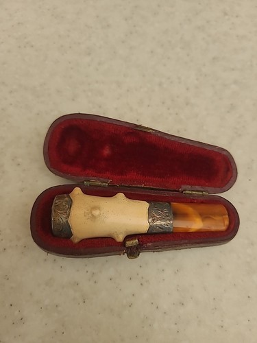 Antique cheroot holder case - antique,