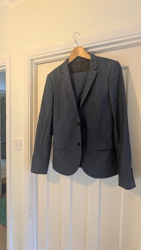 Top man blue suit jacket - blue,