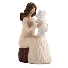 Woman with Dog Figurines