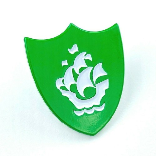 Blue peter green enamel pin - peter,