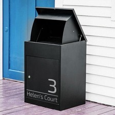 Personalised Extra Large Parcel Box Lockable Mail Drop Box for Parcel Wall Mount