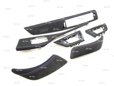 BMW 1 2 F22 F21 F20 F87 M2 ALCANTARA DASH DOOR HANDLES IDRIVE TRIM SET COVER KIT