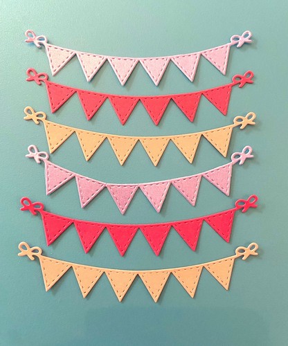 Bunting die cuts - bunting, assorted