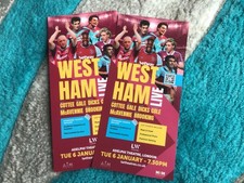 WEST HAM LIVE THEATRE FLYERS X 2