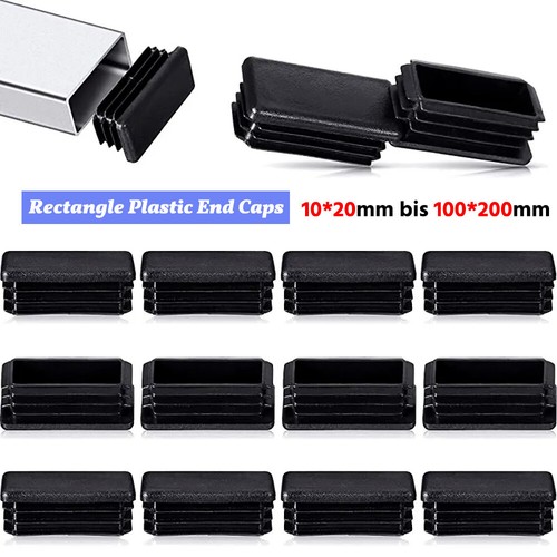 Rectangle plastic end caps - plastic,