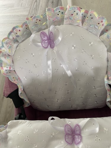 Small dolls white pram - small,