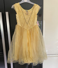 Disney Beauty & The Best BELLE Princess Dress Fancy Dress Gown Age 5-6 Good Cond