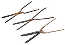 Three pairs Vintage Marcel Type Hair Curling Tongs Retro France Afro-Caribbean