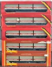Rake Of 5 Vintage Hornby R633 Freightliner Wagons... Freightliner Grey Livery.