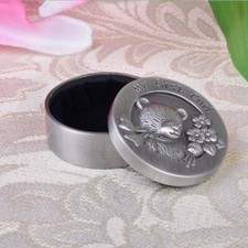 Baby Tooth Box Milk Teeth Organizer Kirsite Metal Storage Umbilical Lanugo Save