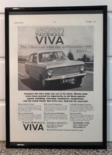 Framed original Classic Car Ad