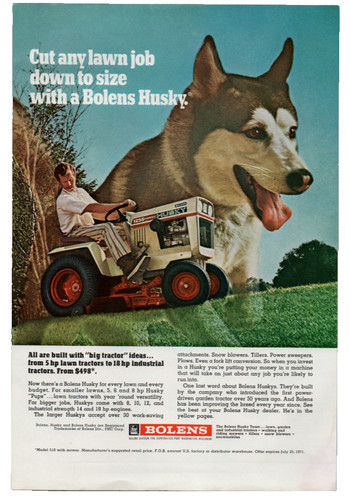 Vintage bolens husky lawn - bolens,