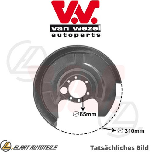 Splash plate brake disc - brake, for