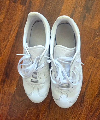 Adidas gazelle white low top - white,