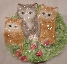 Very Cute Wall Plate 3 Brown &