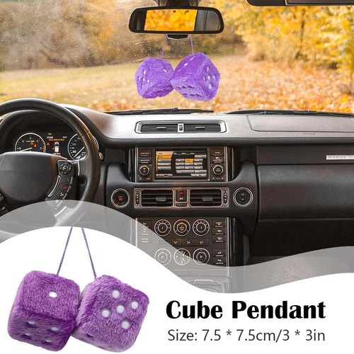 Soft fluffy furry dice - soft,
