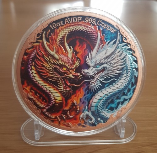 10oz fine copper dragons - fine, of