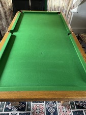 E J Riley 6.5ft X 3.5ft Slate Bed Snooker Table Convertible Dining 