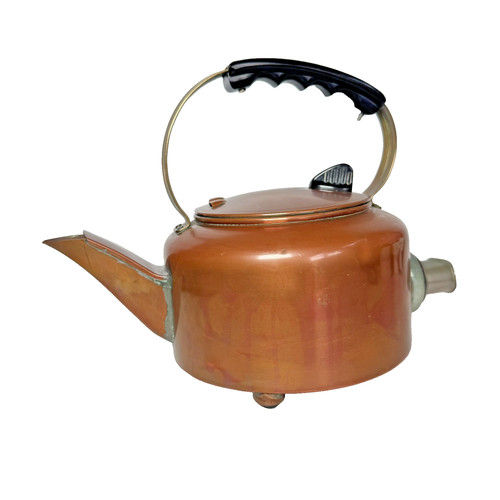 Vintage electric copper kettle - vintage,