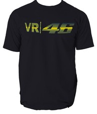 New Mens vr46 tshirt Top Black Sizes motorcycle garage S to 3XL