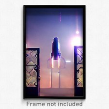 Pixel Art Poster - Flying Gate