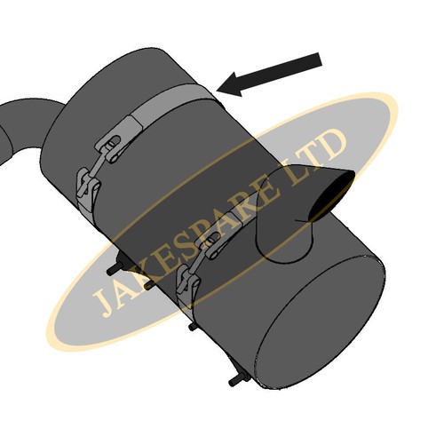 Jcb parts exhaust strap - exhaust,