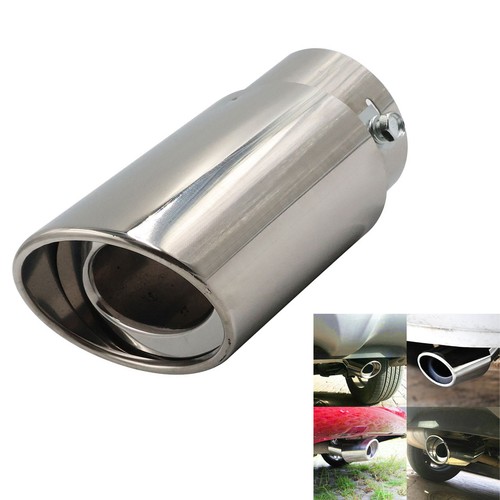 Chrome metal car rear exhaust - car,