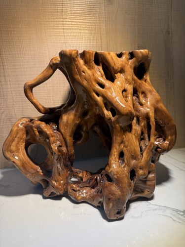 Vintage chinese carved tree - chinese,