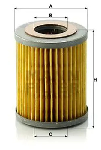 Oil filter insert - filter, h