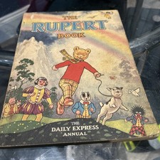 1948 Rupert The Bear Annual Soft Cover Vintage Adventure Comic Book Unclipped