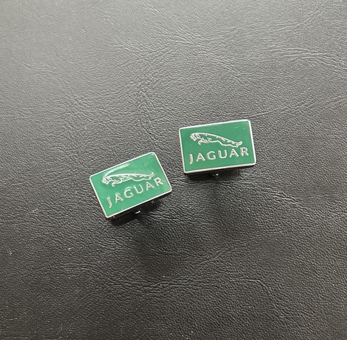 Jaguar green cufflinks pair - jaguar,