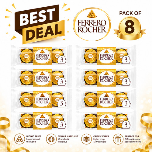 Ferrero rocher milk chocolate - rocher,