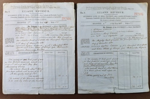 1866 inland revenue - 1866, lane