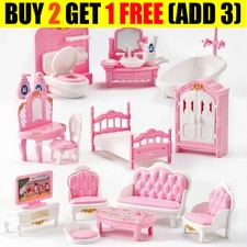 Couch Set Dollhouse Furniture Doll House Accessories Miniatures Furniture NEW